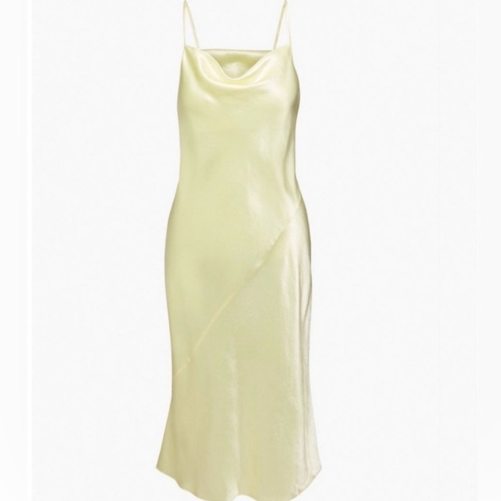 Aritzia Yellow Slip Dress